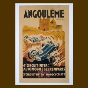 Affiche Circuit des Remparts 1949